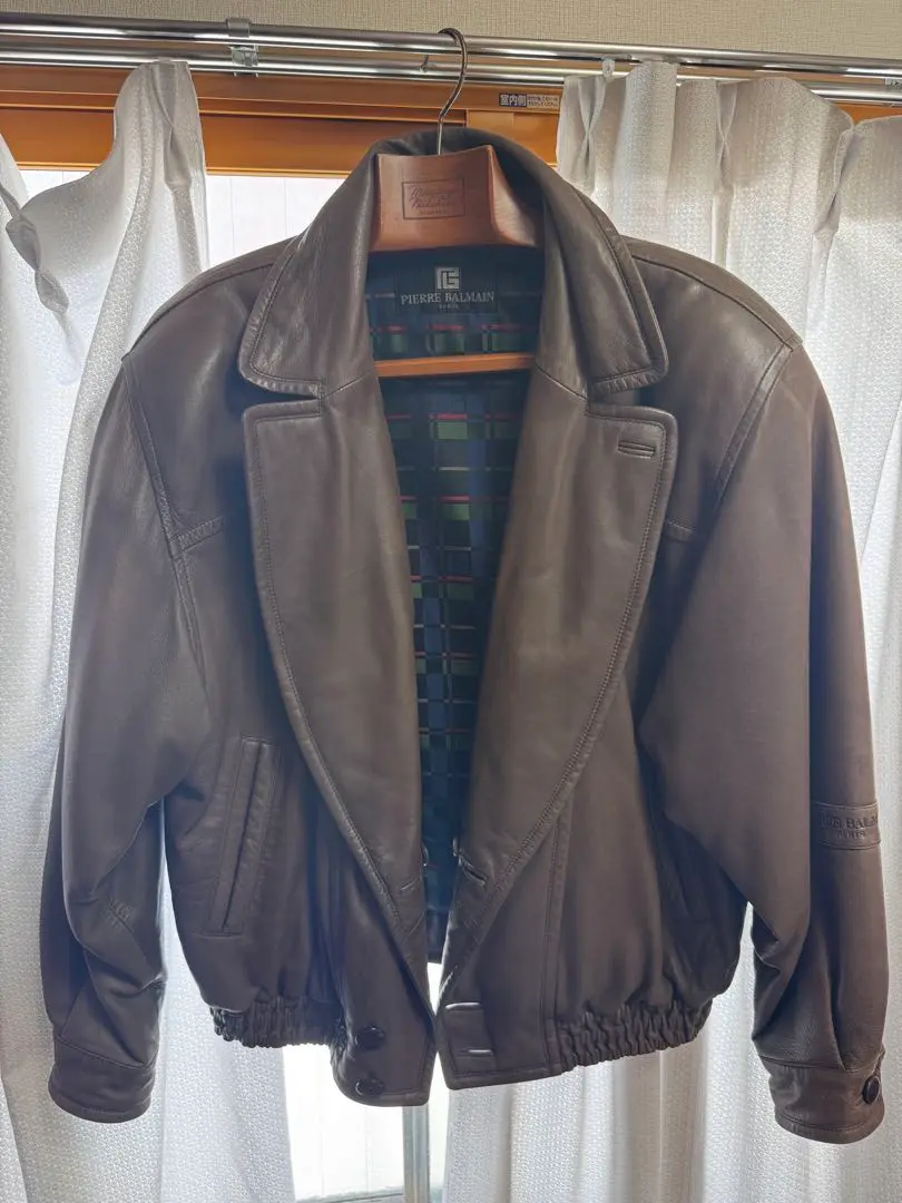 PIERRE BALMAIN ダブルレザージャケット ラムレザー ユニセックス 2025年最新】Pierre Balmain メンズ レザージャケット
