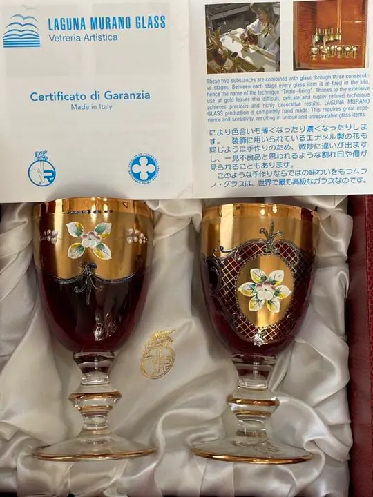 ボヘミアングラス LAGUNA MURANO ラグーナ ムラーノ 花瓶