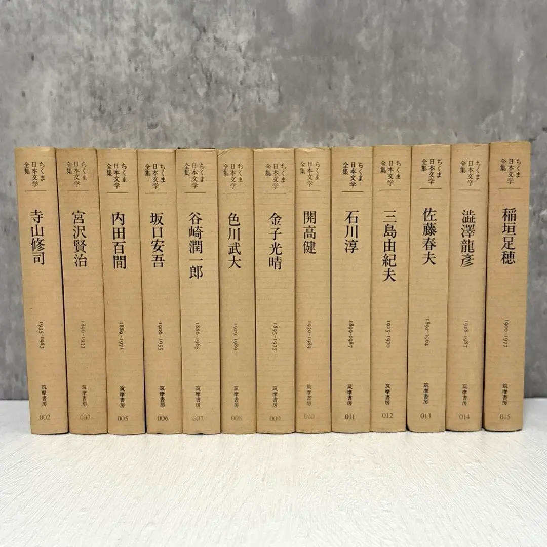 Thumbnail of Chikuma Japanese Literature Complete Works, 25-volume set, Chikuma Shobo