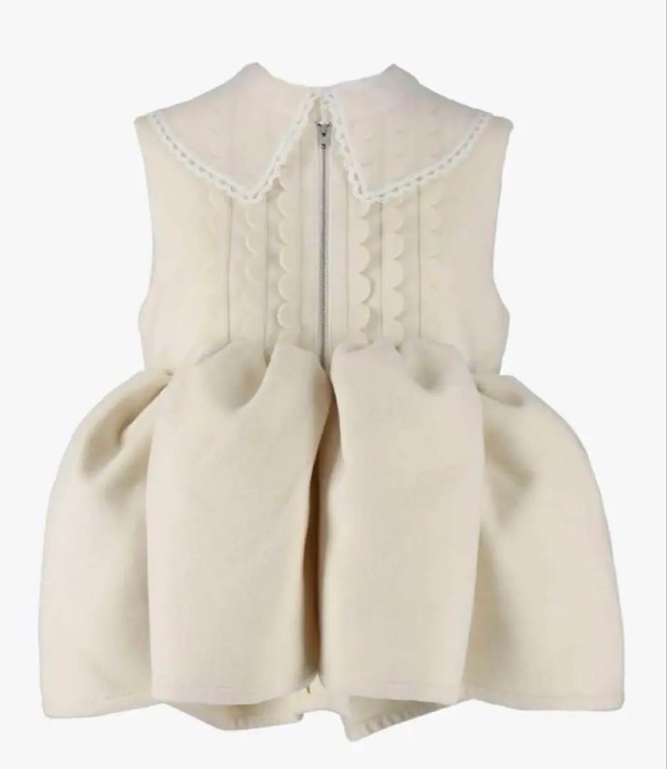 Bibiy ANGIE SLEEVELESS JACKET ネイビー Bibiy ANGIE SLEEVELESS JACKET ネイビー タグ付き