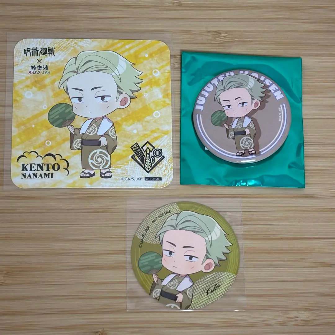 呪術廻戦 極楽湯 七海建人 缶バッジ 2025年最新】呪術廻戦 極楽湯 七海 缶バッジの人気アイテム - メルカリ