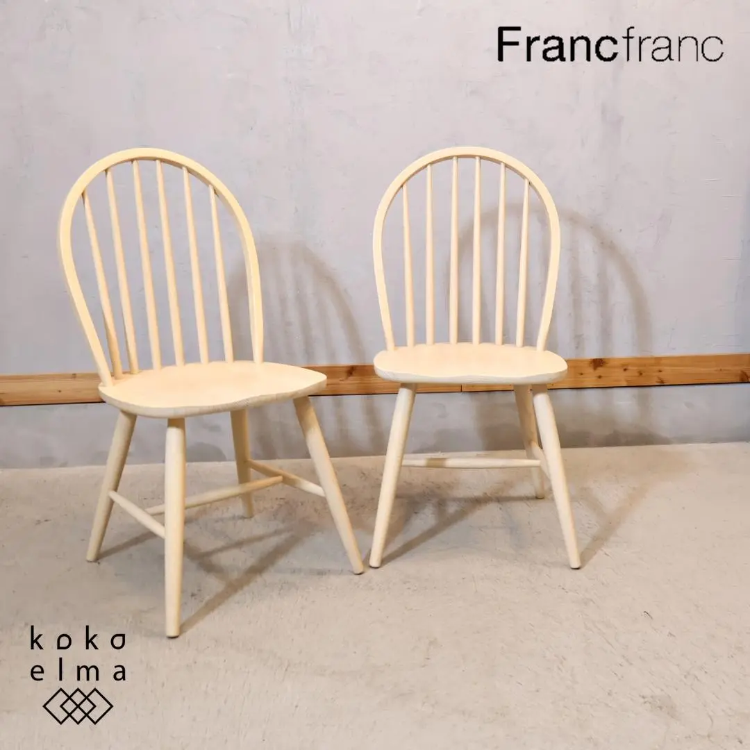 【良品】Francfranc コムンチェア ダイニングチェア 2025年最新】Francfranc 主な素材：木 ダイニングチェアの人気