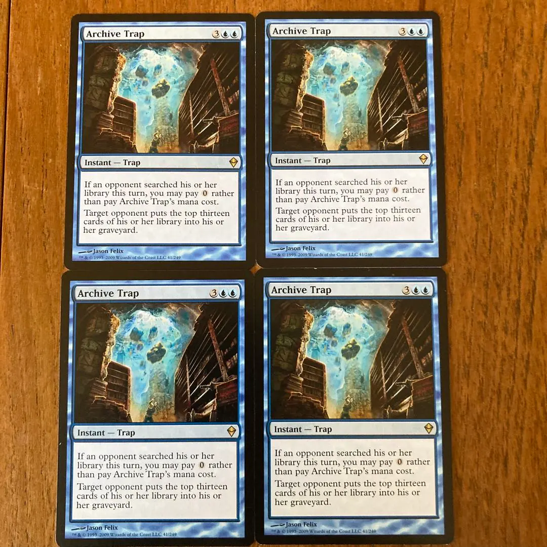 MTG 書庫の罠/Archive Trap Foil 日本語版 ４枚セット 書庫の罠/Archive Trap》[ZEN] 青R | 日本最大級 MTG通販サイト