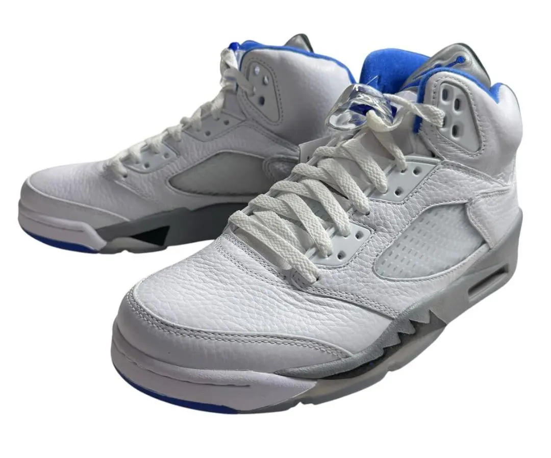 中古❗Jordan エアジョーダン 5 ステルス ホワイト/ブルー 26cm NIKE AIR JORDAN 5 RETRO STEALTH 2.0 ナイキ エアジョーダン