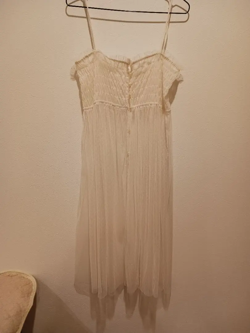 Thumbnail of Camisole dress earth music&ecology white lace