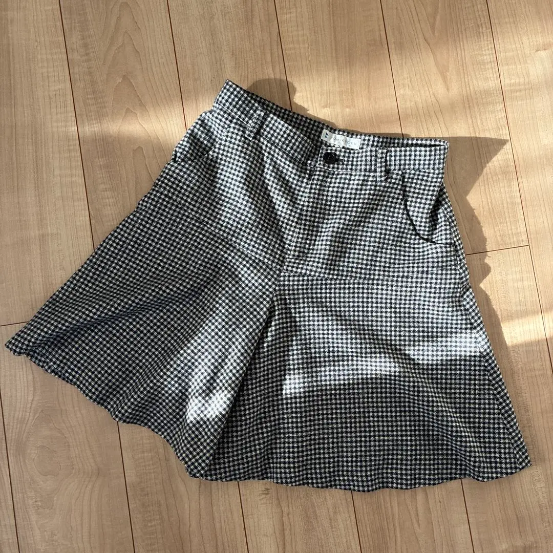 Thumbnail of Kumikyoku Gingham Check Flare Skirt - Skirt