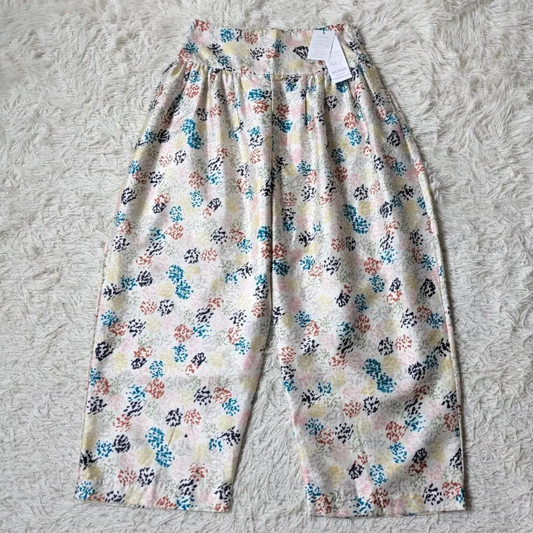 BUNON (ブノン)カディシルク ワイドベルトパンツ ピンク BUNON 