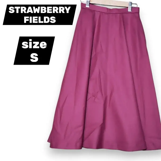 草莓田園 スカート 羊毛 紅酒色 1 S 匿名配送 的縮圖