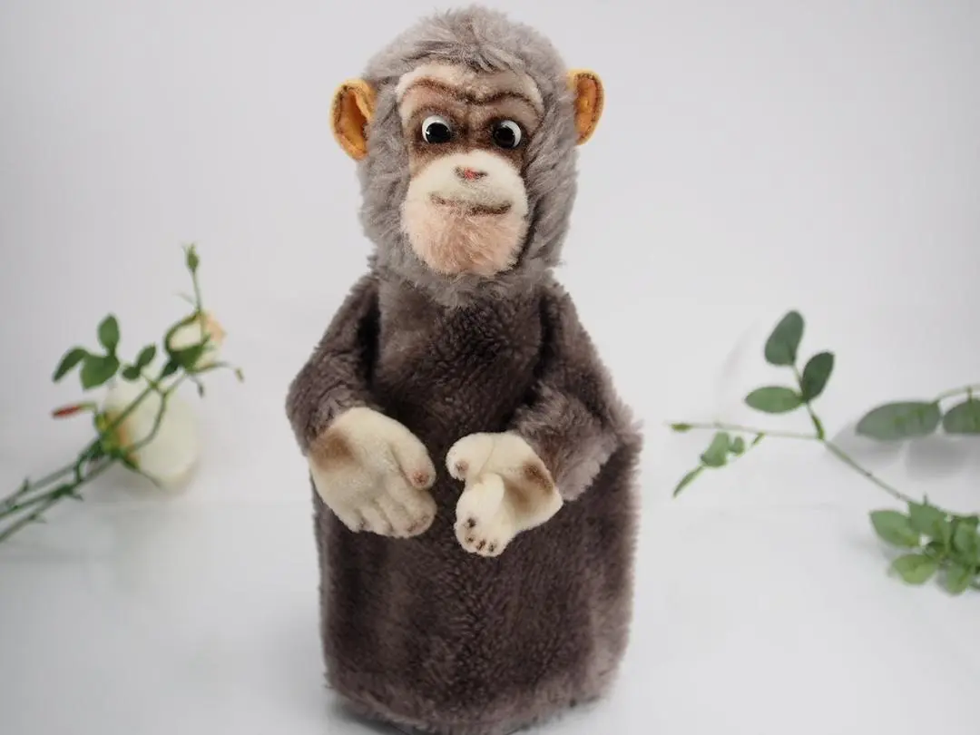 ヴィンテージ シュタイフ　トラ　クマ　イヌ　パペット３体セット アンティークシュタイフ ハンドパペットトラ Steiff 「Hand