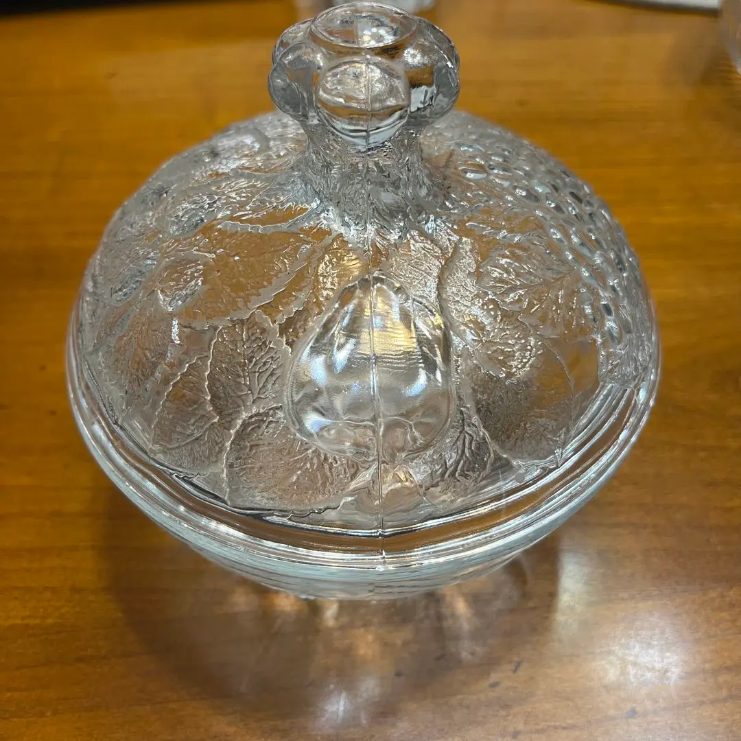 Thumbnail of Antique British Trinket Box, British Fruit Pattern Trinket Box, Antique Case