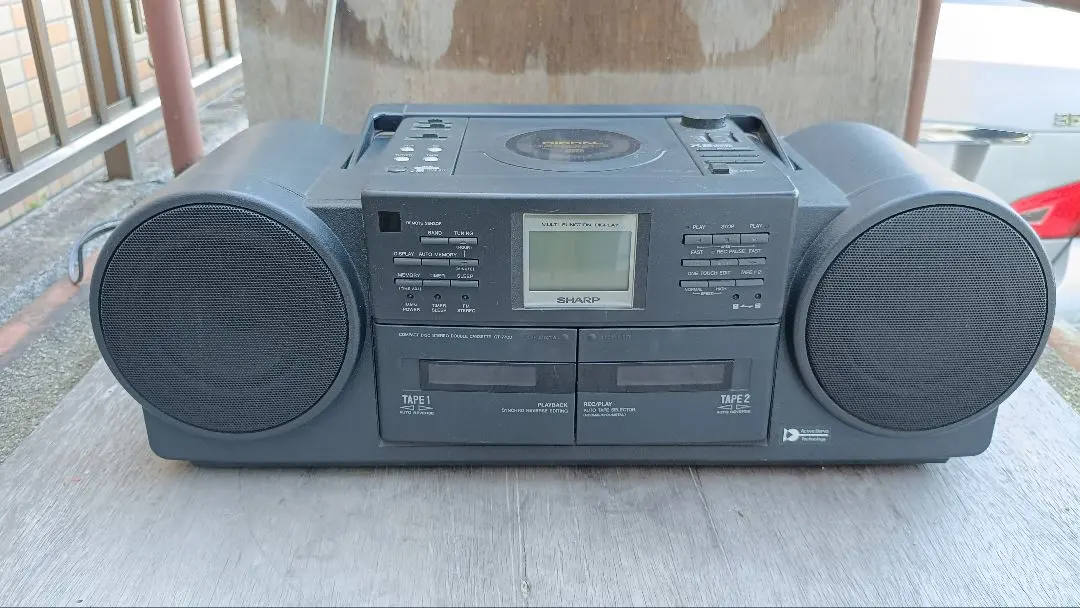 SHARP QT-77BK ブラック ラジカセ レトロ Yahoo!オークション -「sharp qt77」(ラジカセ) (カセットデッキ