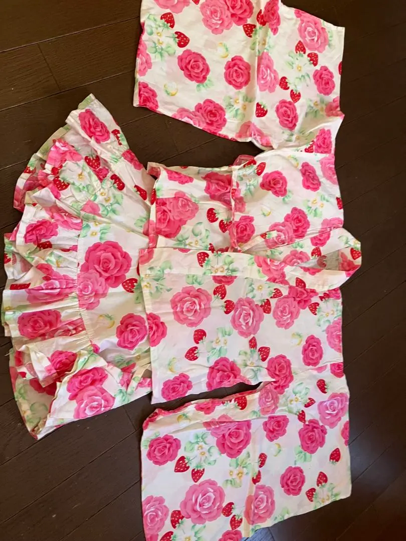 Thumbnail of Dress Yukata & Skirt Set - Pink Rose