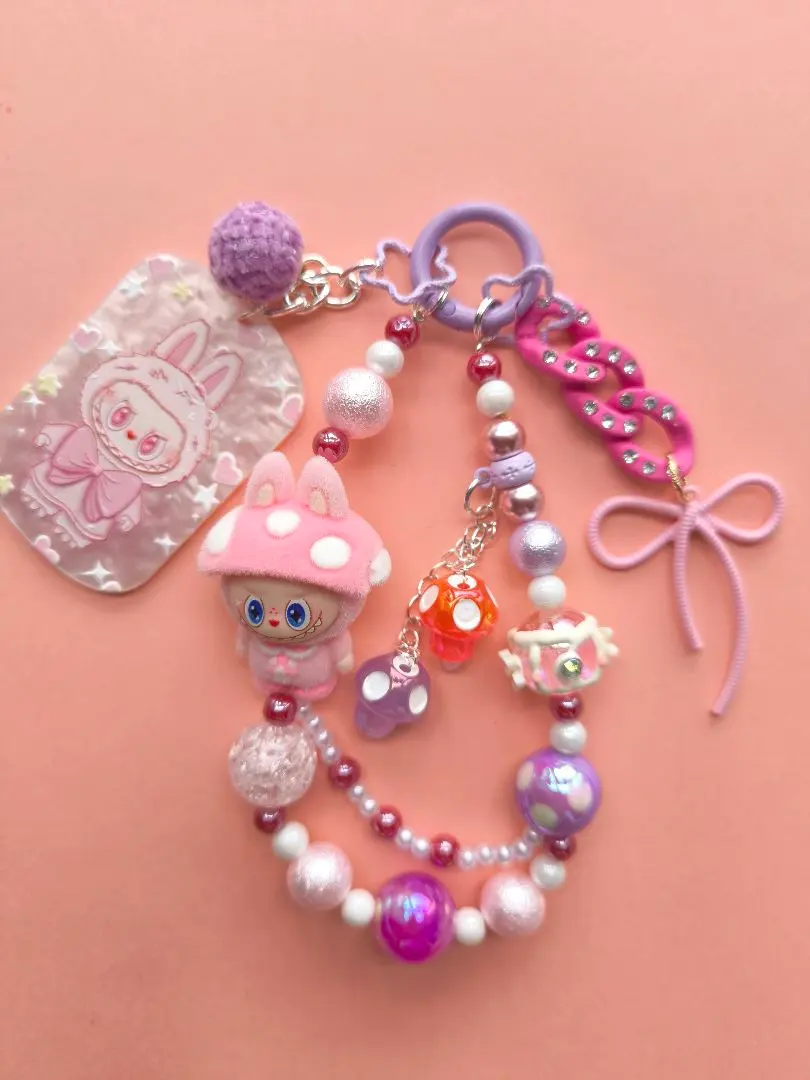 Thumbnail of Mushroom Love☆ Keychain [Purple]