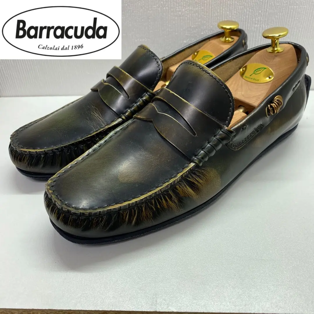 barracuda バラクーダ　革靴　トゥー蛇革　ダブルモンクストラップ barracuda バラクーダ 革靴 トゥー蛇革 ダブルモンクストラップ
