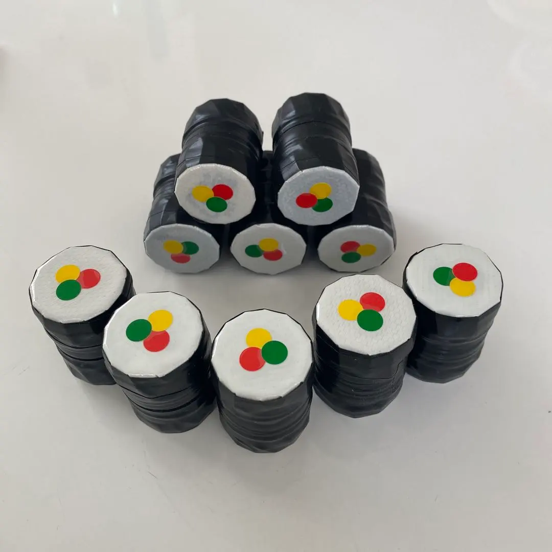 Thumbnail of Three-color sushi drop toy made by a former nursery school teacher: Handmade educational toy, drop-in toy No. 5