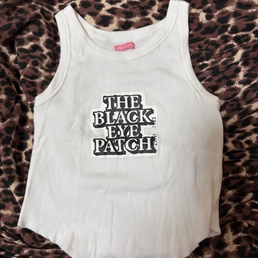 THE BLACK EYE PATCH タンクトップ ホワイト 早い者勝ちGWセール‼️】the black eye patch タンクトップ トップス