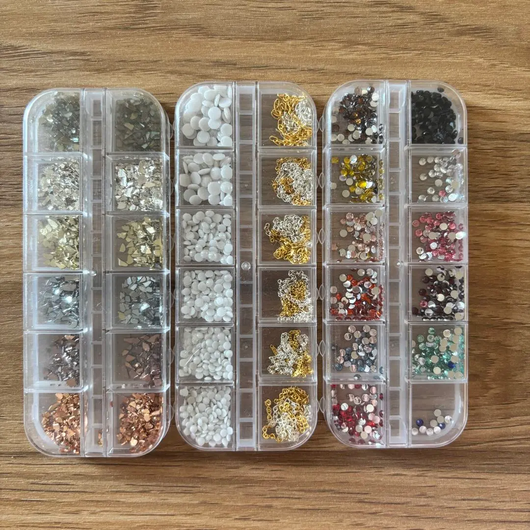 Thumbnail of Nail Parts Set: Various Designs and Colors