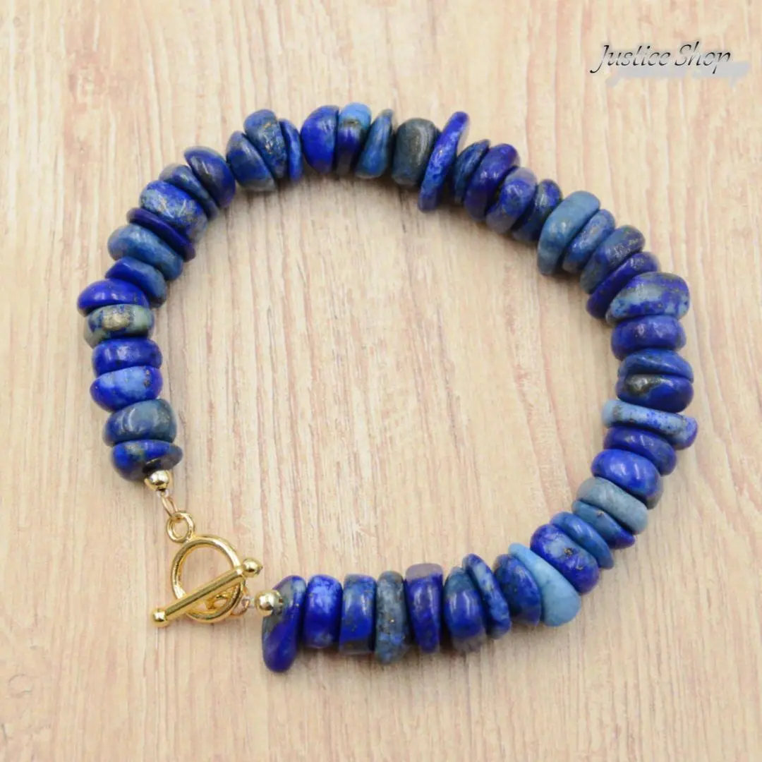 Thumbnail of Bracelet, T-bar clasp, Lapis Lazuli, Natural stone, Power stone, 1RA
