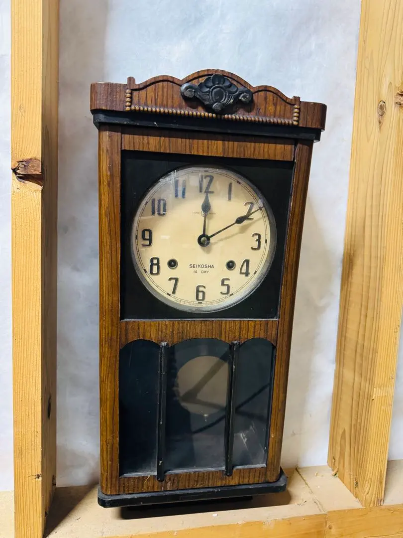 Thumbnail of Seikosha Miyagata Spring-Driven Pendulum "Bonbon" Antique Wall Clock, Vintage, Showa Retro