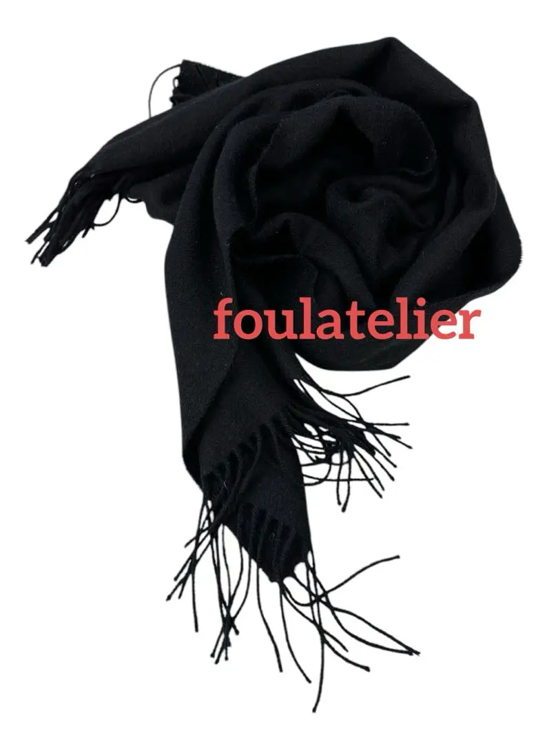 foulatelier スワロフスキー カシミヤ クリームホワイト マフラー foulatelier スワロフスキー カシミヤ クリームホワイト