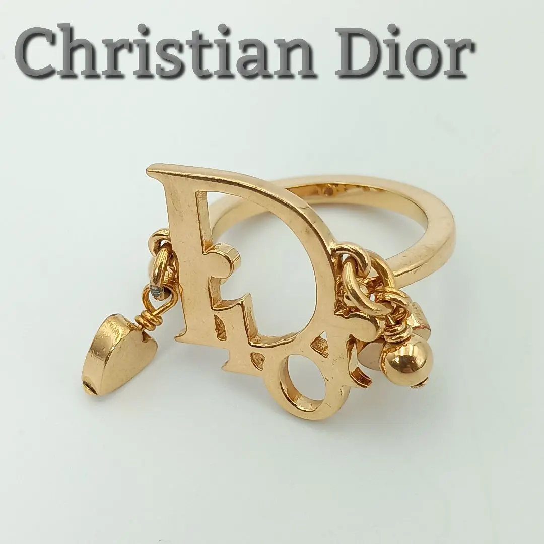 希少 Dior ディオール ロゴ ゴールド リング 指輪 13号 金 13号・希少】クリスチャンディオール Christian Dior DIOR