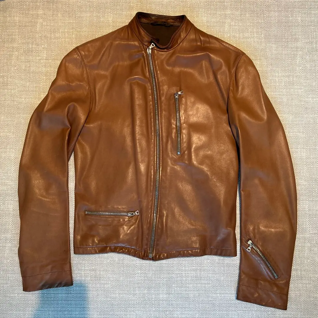 セラファン　レザーライダースジャケット　高級レザー seraphin セラファン レザージャケット 48