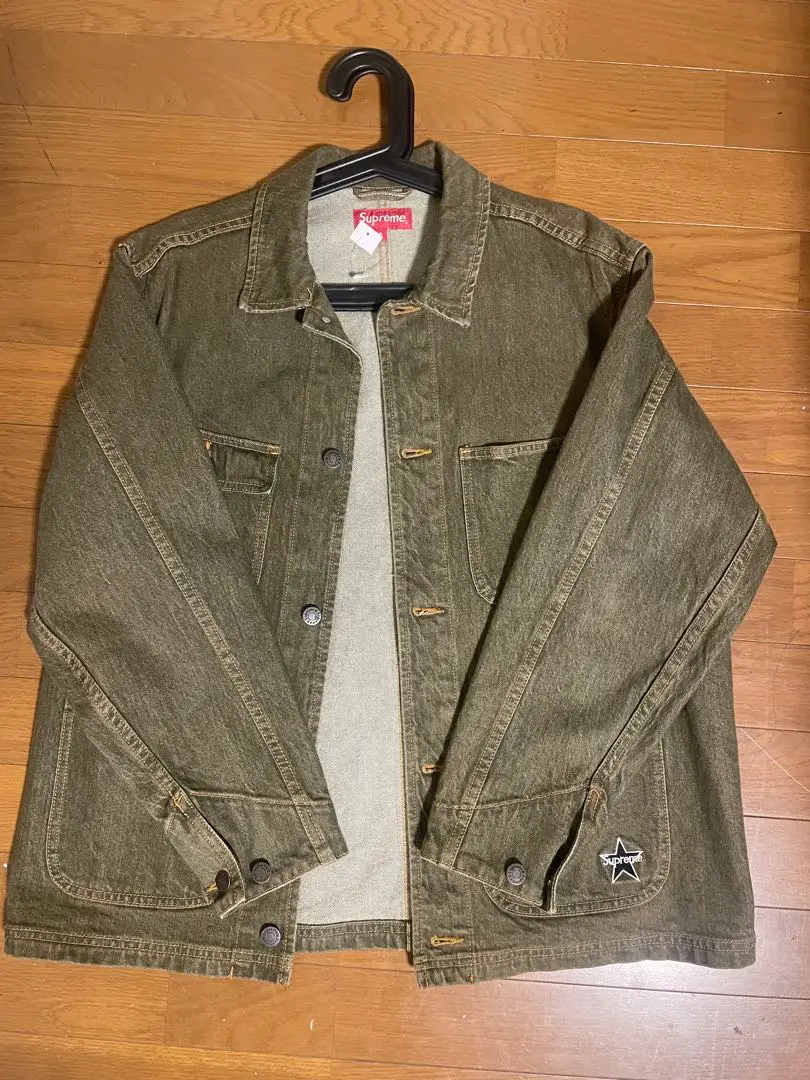 【完売品】SUPREME 22SS Denim Chore Coat black Supreme Denim Chore Coat (SS22) - $178