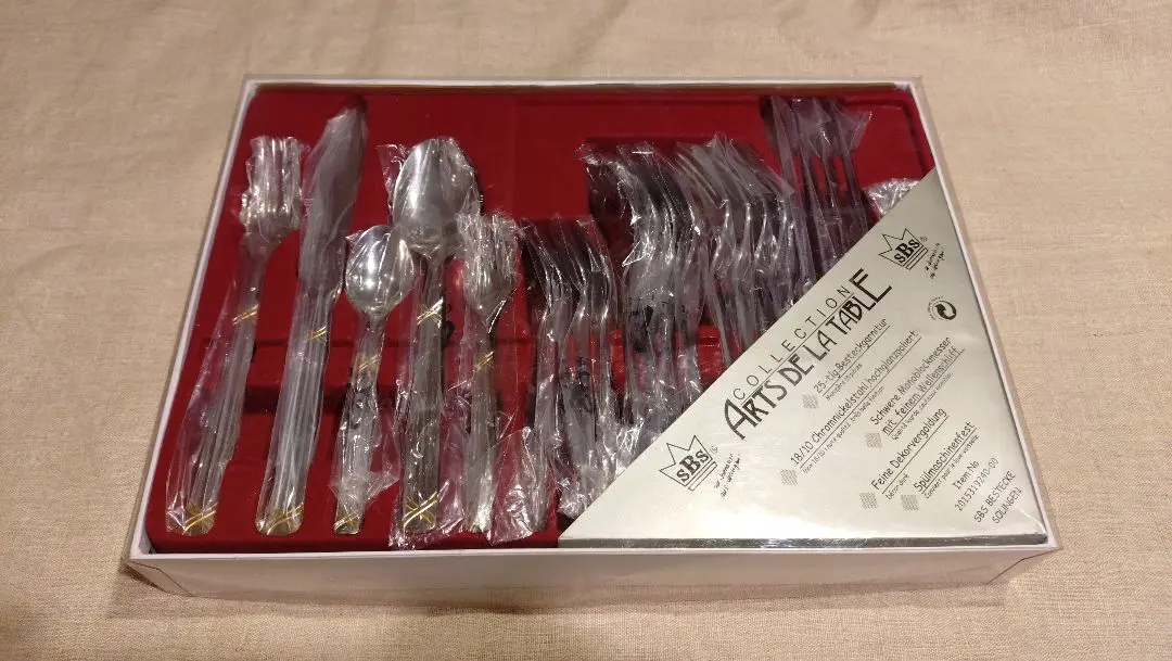 SBS社　ゾーリンゲン （金彩）カトラリーセット　ディナーセット 〈30本〉 SHOP偶然と必然の間 Solingen SBS CUTLERYS 3pieces ROCOCO 23/24K