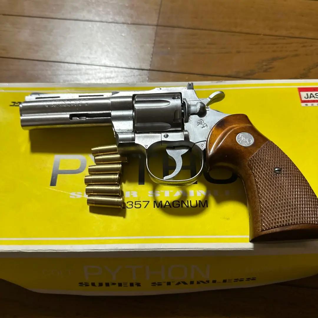 コクサイ コルト・パイソン 亜鉛合金製モデルガン パーツ取り用