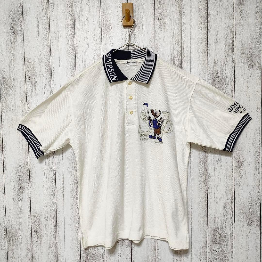 Thumbnail of SIMPSON Simpson (L) Chest Embroidery Short Sleeve Polo Shirt Golf Sport
