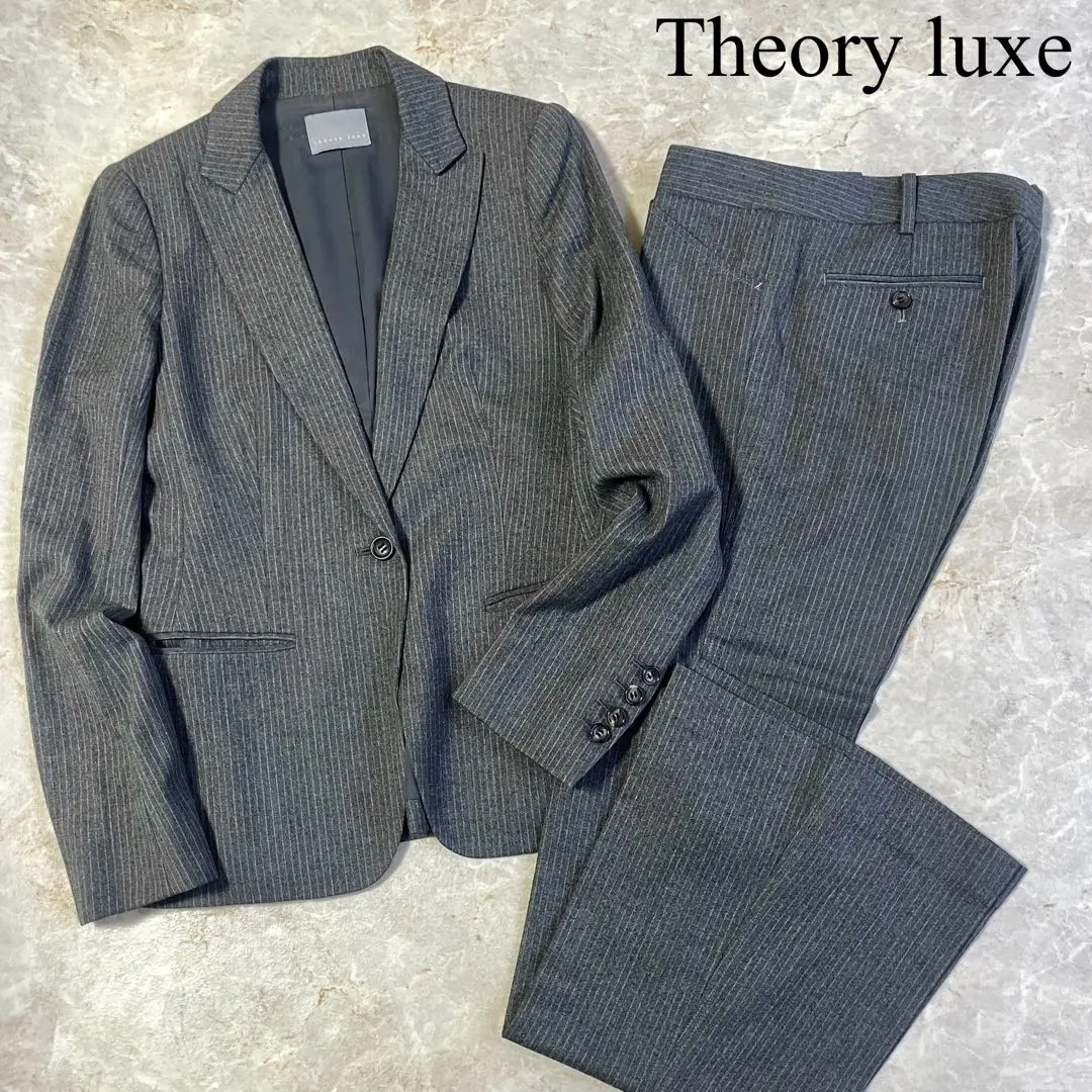 2025年最新】Theory luxe カラー：グレイ系 パンツスーツ上下の