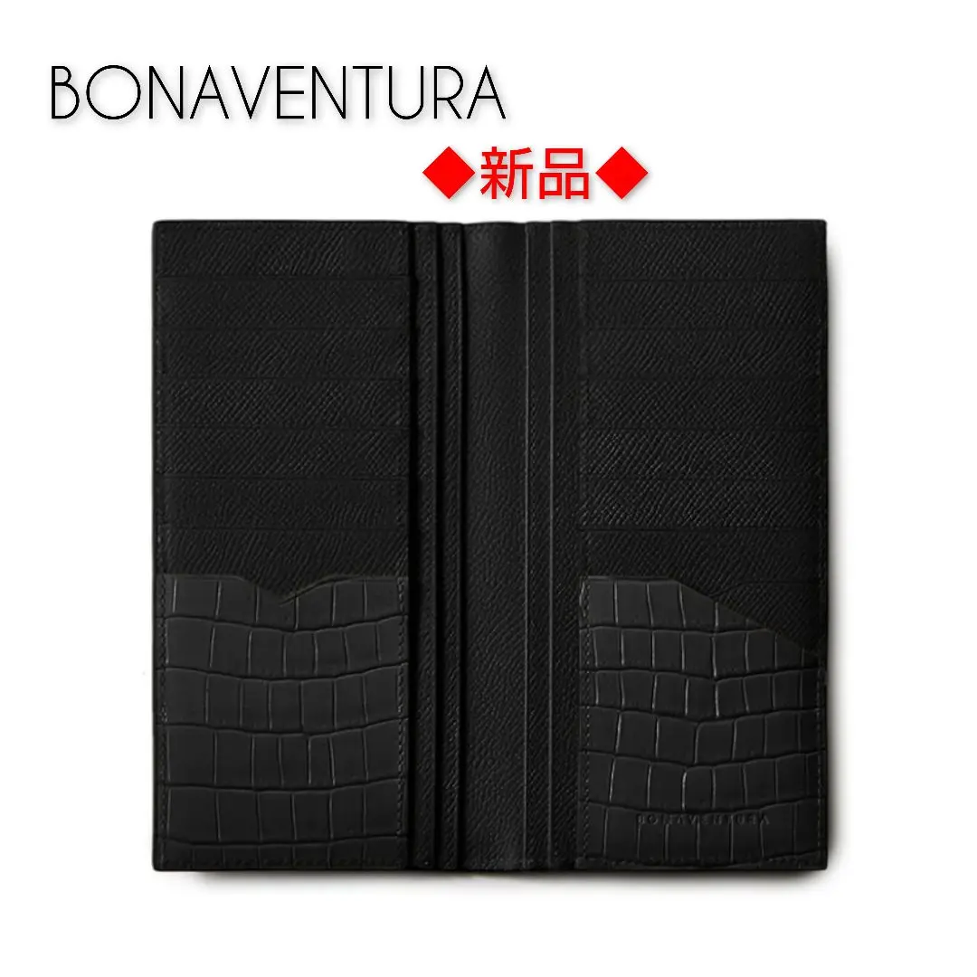 ★美品★ボナベンチュラ 折り財布 クロコ レザー シボ革 濃紺 2025年最新】ボナベンチュラ 財布 クロコの人気アイテム - メルカリ
