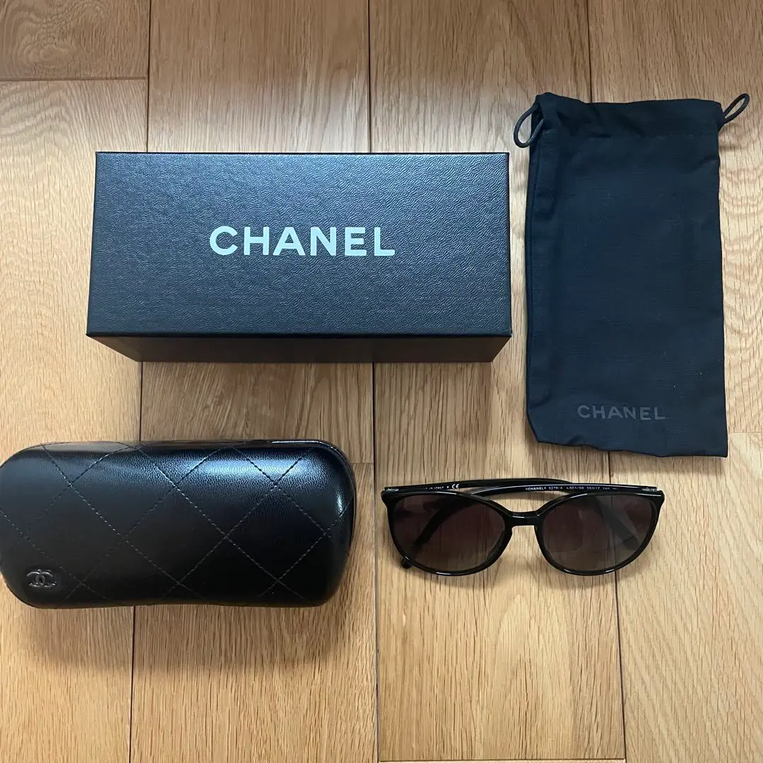 CHANEL ラウンド型サングラス ケース付き　OCH5278A CHANEL ブラウンラウンド型サングラス ケース付き - メルカリ