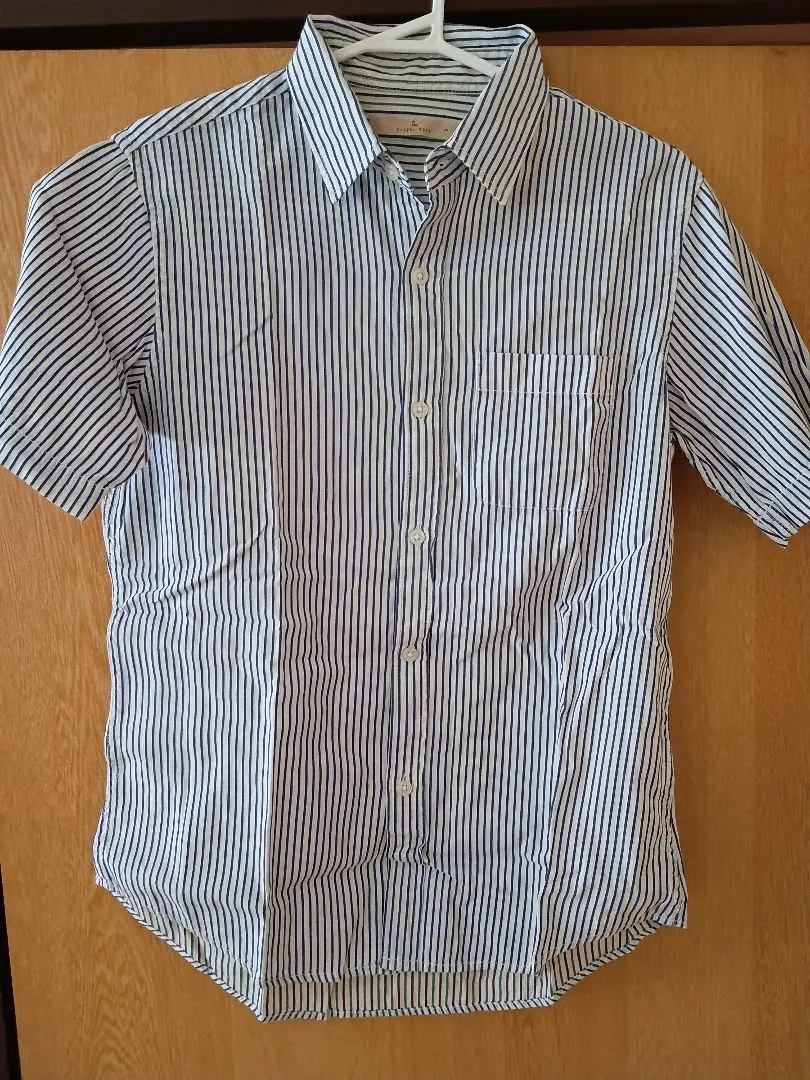 GLOBAL WORK 條紋 短袖襯衫 M 的縮圖