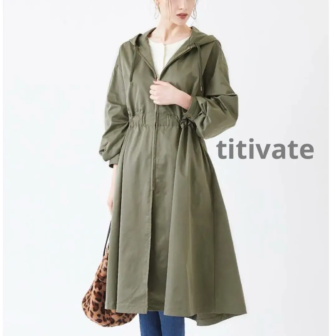 Thumbnail of titivate Military Long Light Coat, Khaki