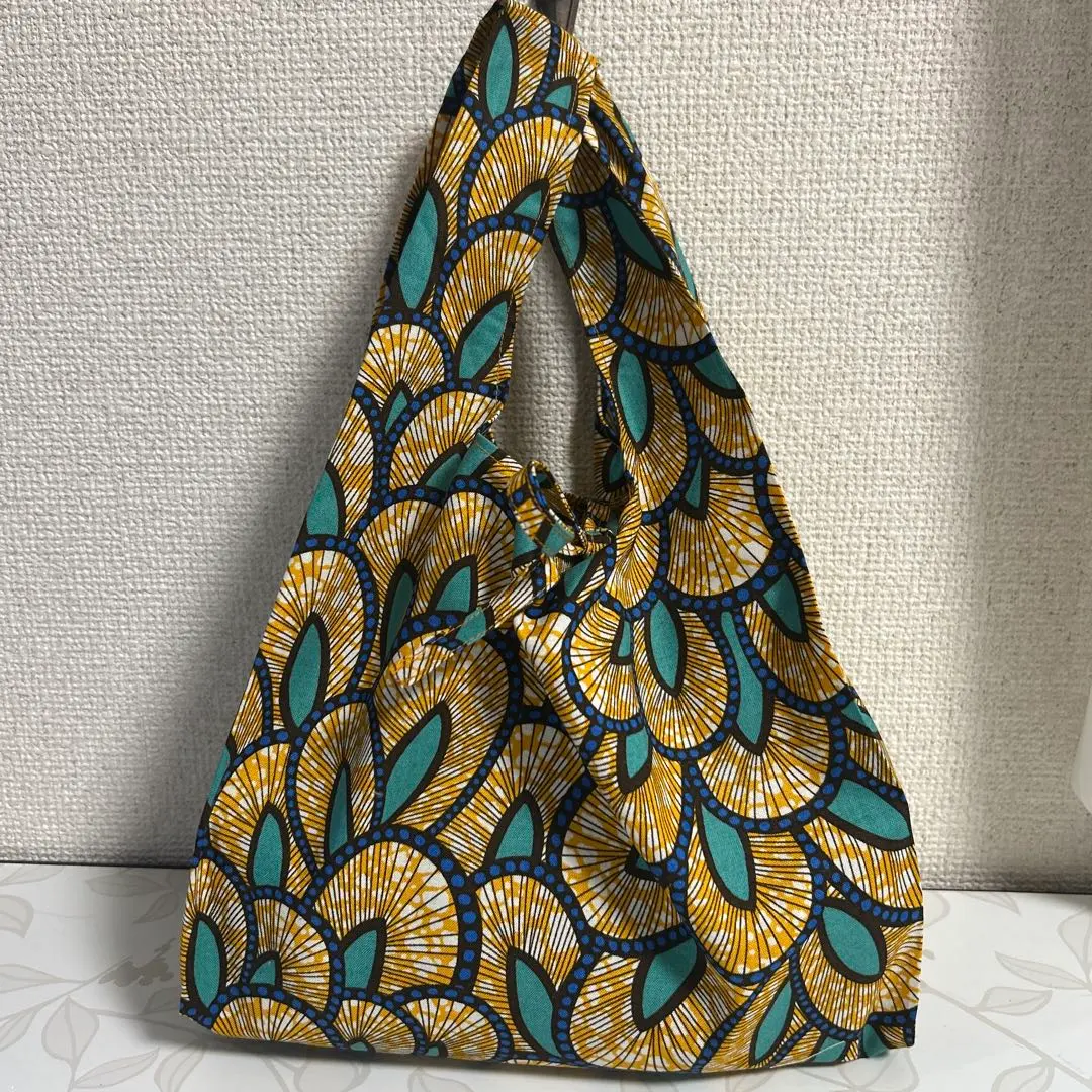 Thumbnail of Small African print eco-bag ★ Handmade ★ Suitable for convenience store lunch boxes