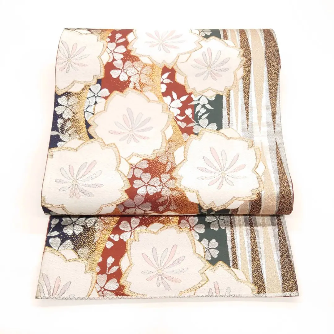 Thumbnail of Fukuro Obi (Japanese formal obi) Cherry Blossom, All-over pattern, 24M106f