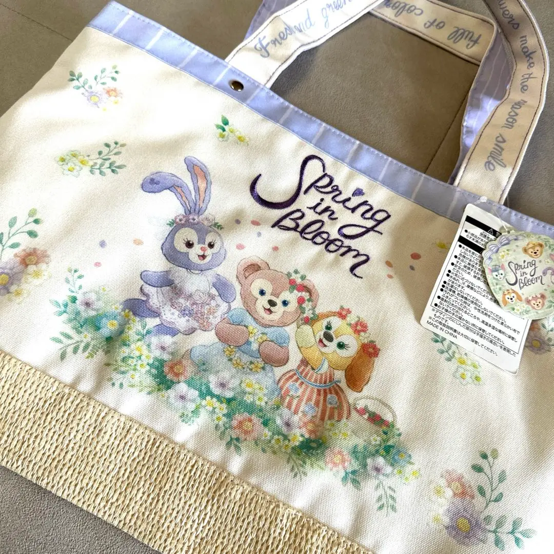 TDS トートバッグ スプリング・イン・ブルーム トートバッグ ダッフィースプリングインブルーム トートバッグ 東京ディズニー