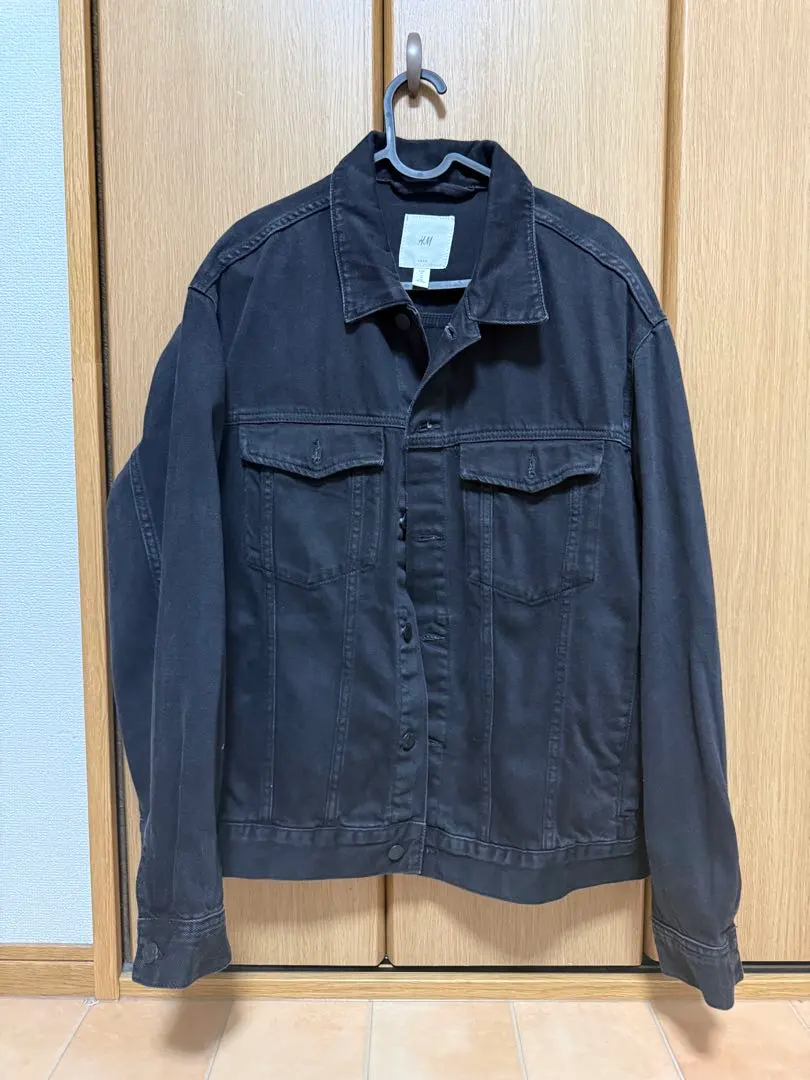 Thumbnail of H&M Black Denim Jacket XL