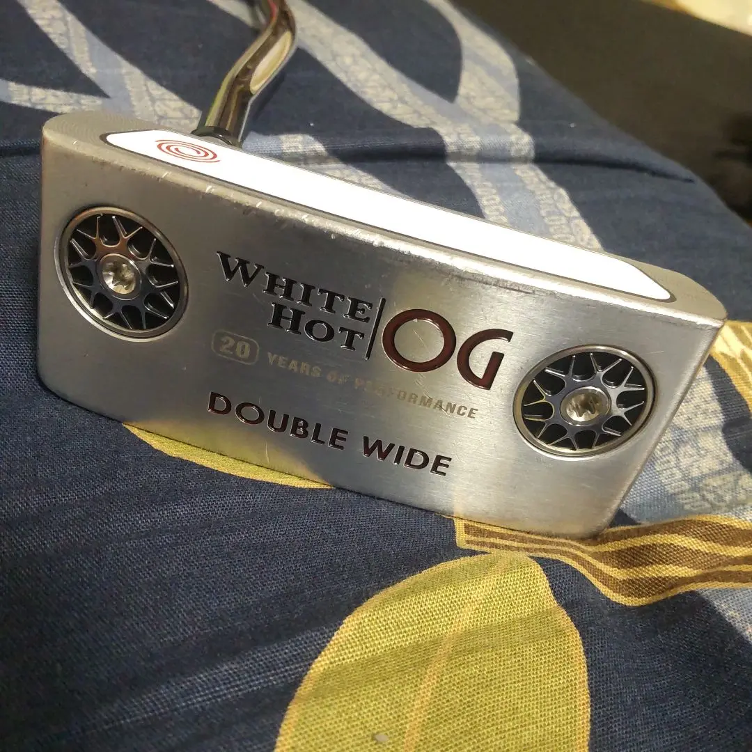 希少！レフティー オデッセイ ホワイトホットOGダブルワイドパター 左用 ホワイト・ホット オージー DOUBLE WIDE パター(パター（単品