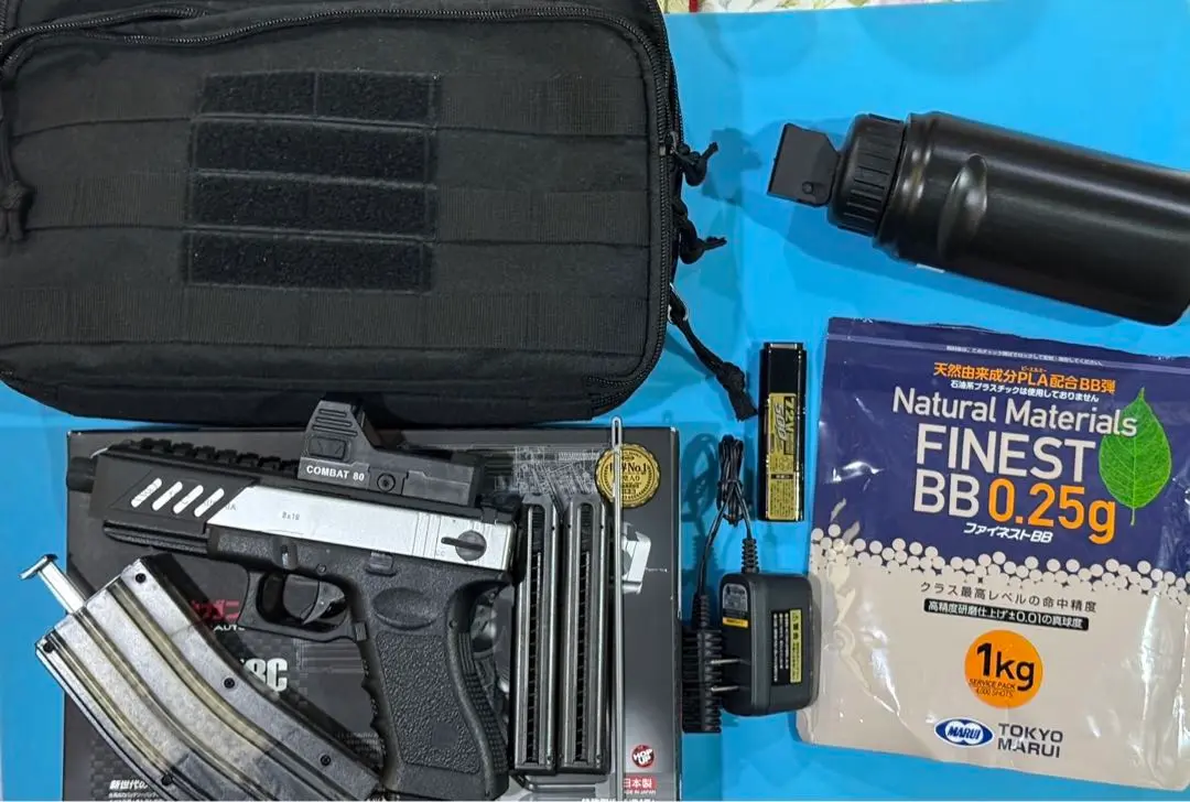 東京マルイ GLOCK 18C 電動ガン シルバースライド 付属品多数 グロック18C シルバースライド - 電動ガン ハンドガンタイプ