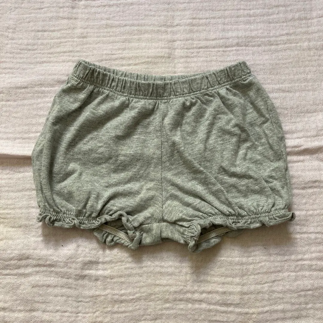 Thumbnail of Carter's baby shorts with frills, simple, gray, 6 months