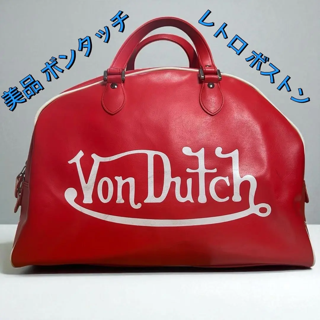 Von dutch エナメル　ボストンバック　 ブラック×レッド 2025年最新】Von Dutch ボストンバッグ・旅行用バッグの人気