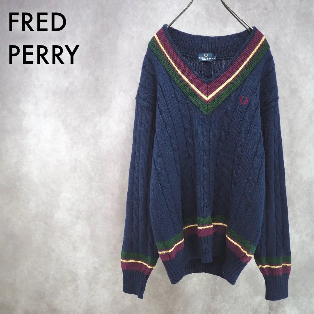 Thumbnail of FRED PERRY | 90's Childeen Knit (Navy, M)