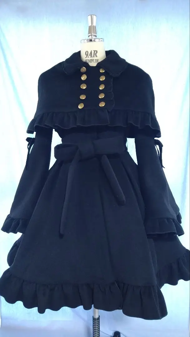 アトリエピエロの黒いボタン付きロングコート 2025年最新】Atelier pierrot コートの人気アイテム - メルカリ