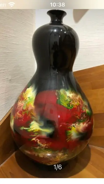 究極の逸品 『九谷焼 佐野慧成 』火の壺 花壺 華道 大壺 大きなサイズ 究極の逸品 『九谷焼 佐野慧成 』火の壺 花壺 華道 大壺 大きな