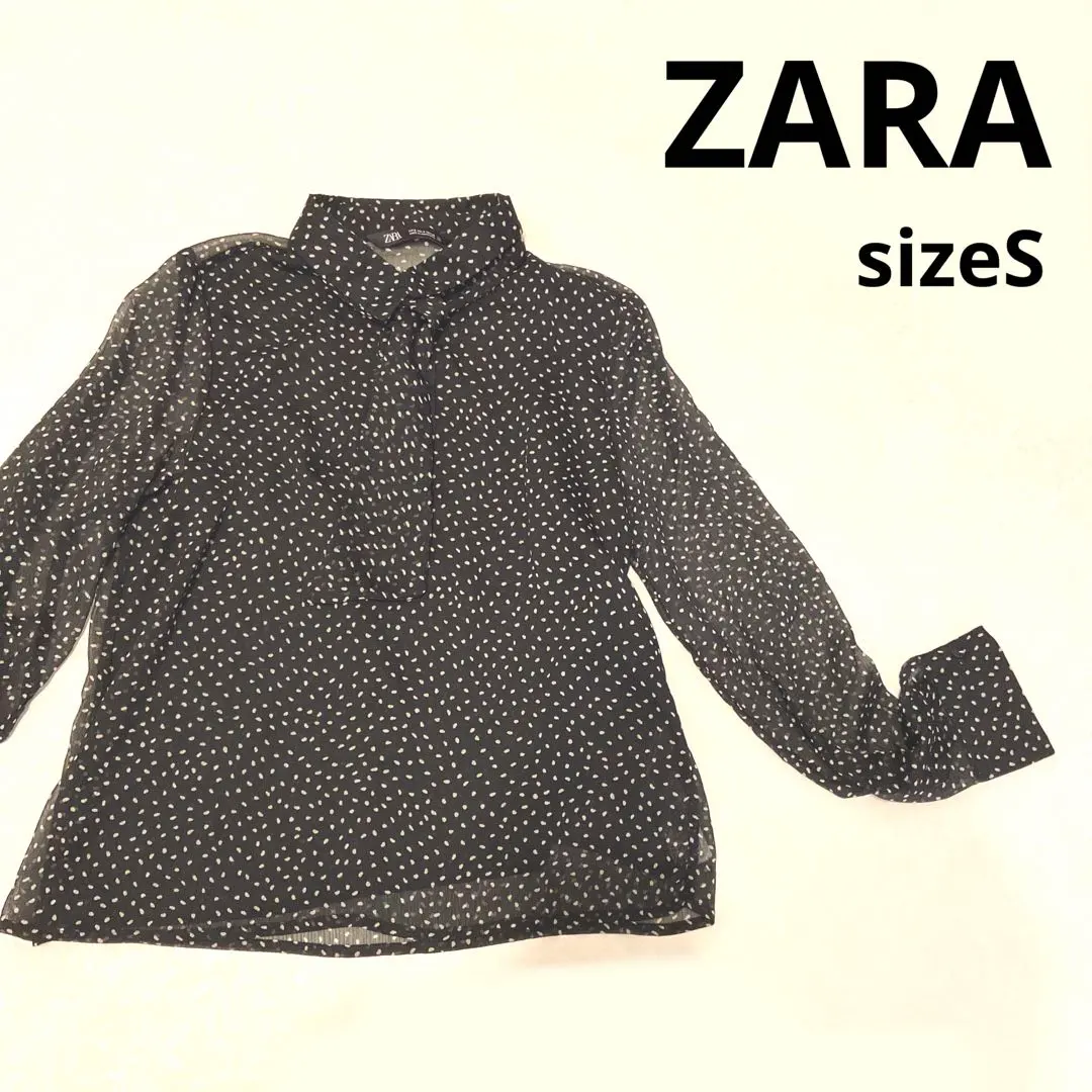 Thumbnail of ZARA Polka Dot Shirt - Sheer