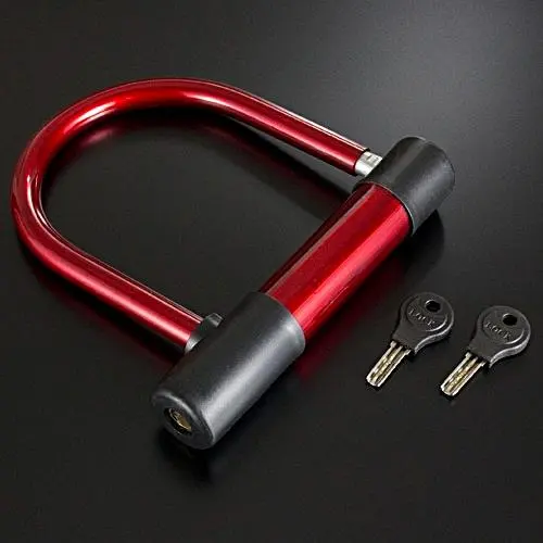 Thumbnail of Anonymous Delivery U-Shaped Lock Wide Type Red Motorcycle Theft Prevention Wide Tires