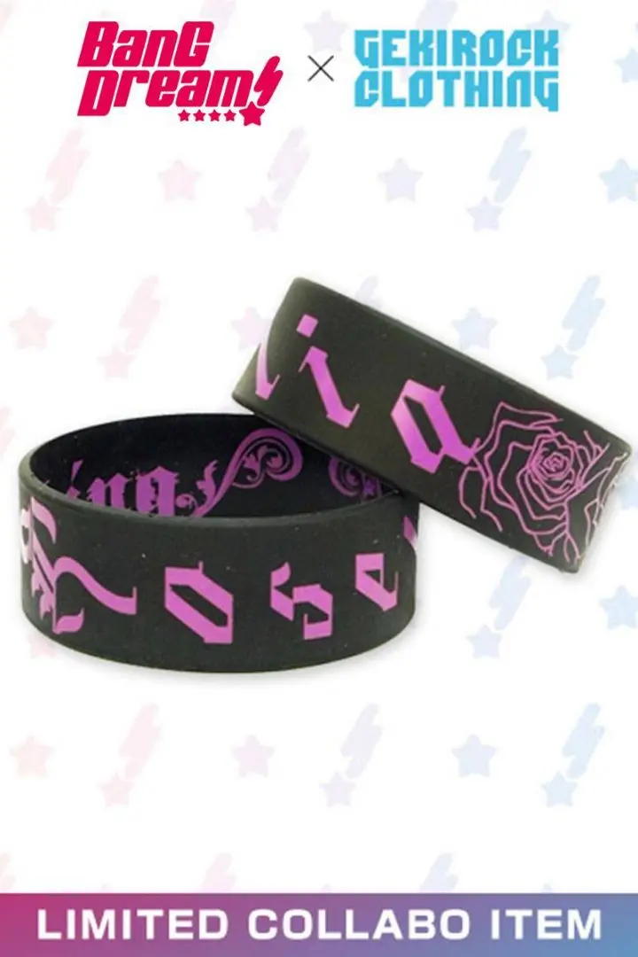 バンドリ!×ゲキクロ Roselia コラボ 限定 ラバーバンド 激ロックコラボ第2弾】復刻販売決定！！ | BanG Dream