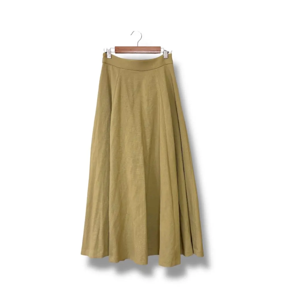 Thumbnail of Proportion Body Dressing Flare Long Skirt S Solid Color Elegant and Sophisticated
